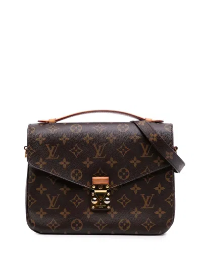 Pre-owned Louis Vuitton 2018 Monogram Pochette Metis Satchel