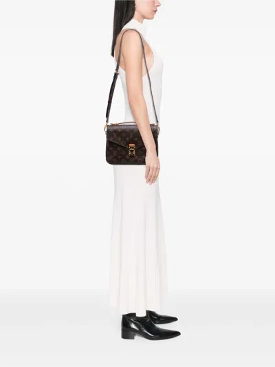 Pre-owned Louis Vuitton 2018 Monogram Pochette Metis Satchel