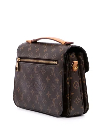 Pre-owned Louis Vuitton 2018 Monogram Pochette Metis Satchel