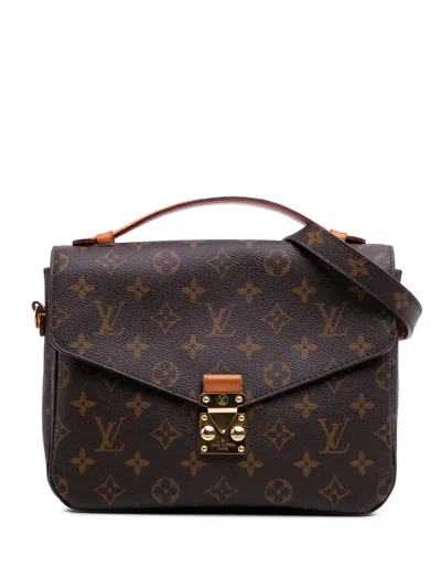 Pre-owned Louis Vuitton 2016 Monogram Pochette Metis Satchel