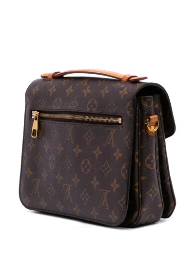 Pre-owned Louis Vuitton 2016 Monogram Pochette Metis Satchel