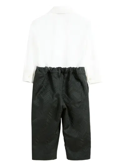 Missoni Chevron-pattern Jumpsuit In White