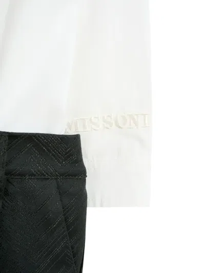 Missoni Chevron-pattern Jumpsuit In White