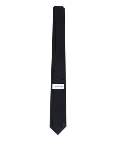 Ferragamo Narrow Tie In Black