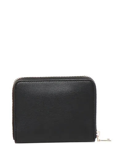 Love Moschino Zip Around Wallet Compact Dimensions In Black