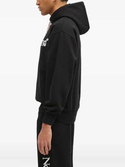 Aries No Problem Drawstring Hoodie In Black