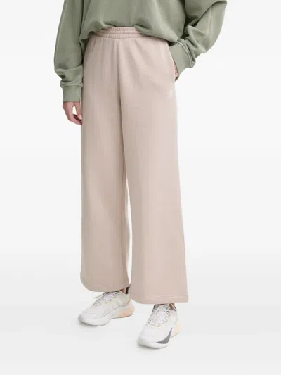 Adidas Originals Logo-embroidered Track Pants In Neutral