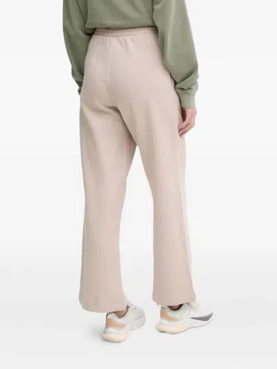 Adidas Originals Logo-embroidered Track Pants In Neutral