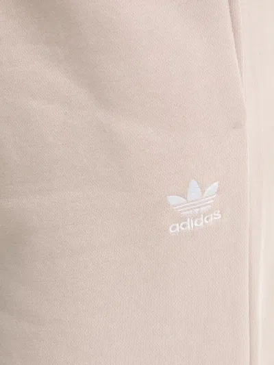 Adidas Originals Logo-embroidered Track Pants In Neutral