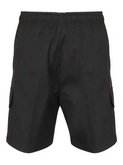 Giuliano Galiano Elastic-waist Cargo Shorts In Black