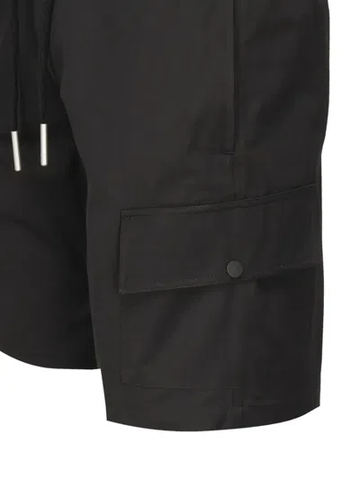Giuliano Galiano Elastic-waist Cargo Shorts In Black