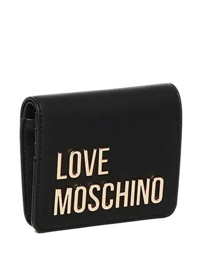 Love Moschino Logo-lettering Wallet In Black