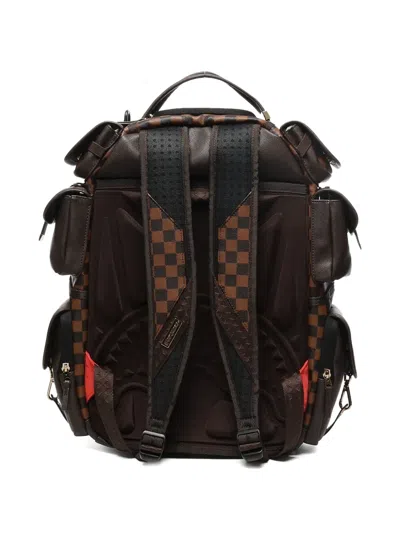 Sprayground Check-pattern Multi-pocket Backpack
