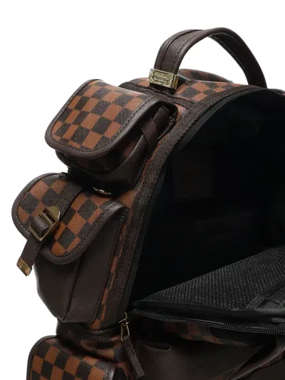 Sprayground Check-pattern Multi-pocket Backpack