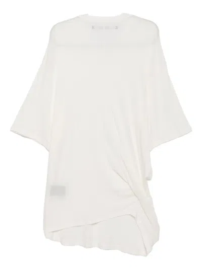 Julius Draped T-shirt In White