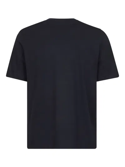 Brunello Cucinelli Graphic Print Crew Neck T-shirt With Side Slits