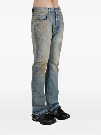 Gallery Dept. Distressed Frayed Jeans In Blue