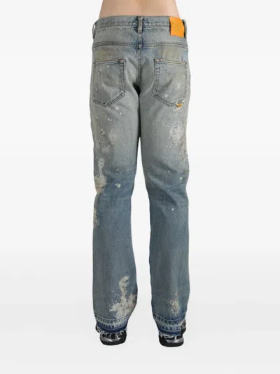 Gallery Dept. Distressed Frayed Jeans In Blue