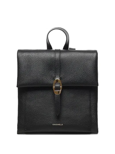 Coccinelle Dorian Leather Backpack With Grain