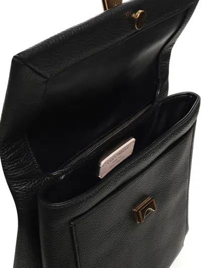 Coccinelle Dorian Leather Backpack With Grain