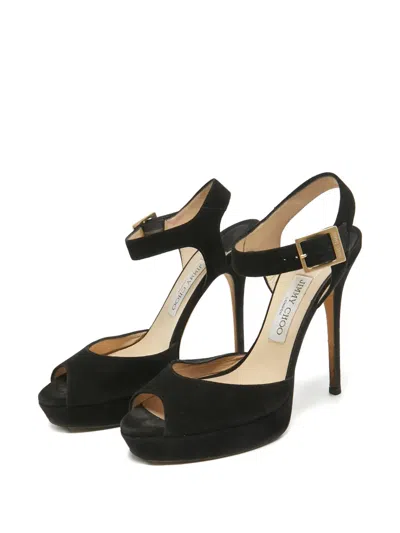 Pre-owned Jimmy Choo Suede Heeled Sandals