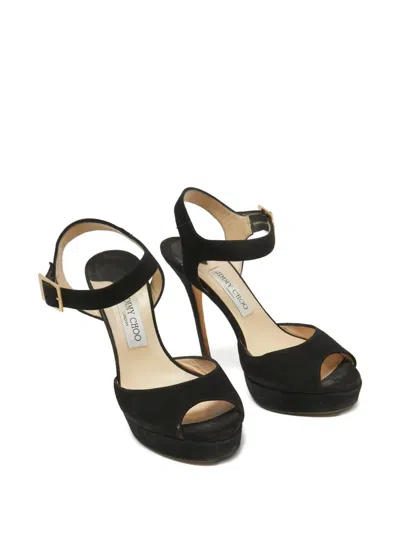 Pre-owned Jimmy Choo Suede Heeled Sandals