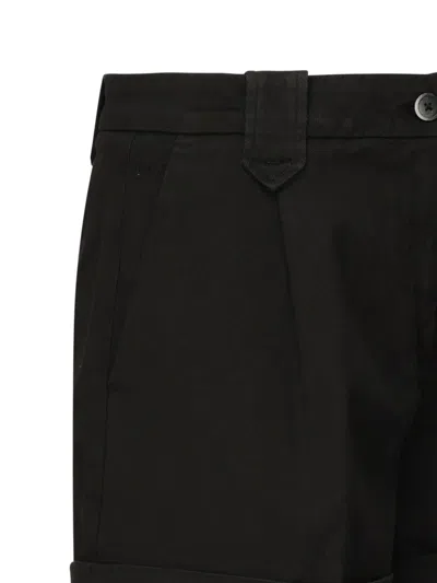 Fay Pleated Shorts In Black