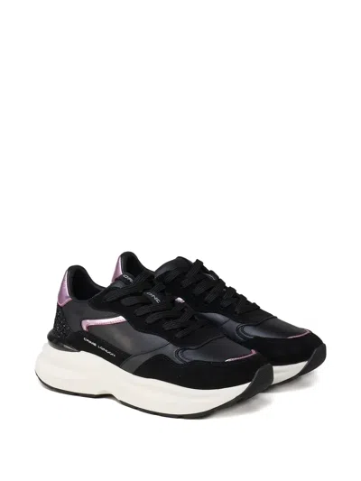 Crime London Glitter-insert Platform Sneakers