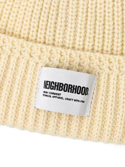 Neighborhood Ribbed Beanie In Neutral