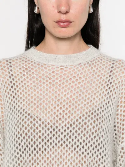 Brunello Cucinelli Women Wool Open-knit Sweater