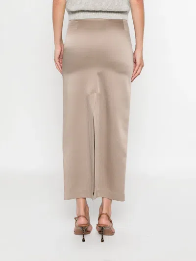 Brunello Cucinelli Long Skirt With Back And Side Slits