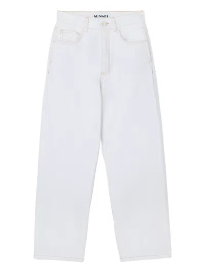 Sunnei Tapered Trousers In White