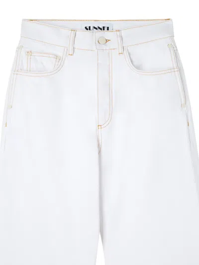Sunnei Tapered Trousers In White