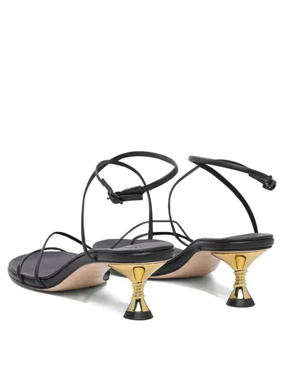 Studio Amelia 50mm Helix-shaped Heel Sandals
