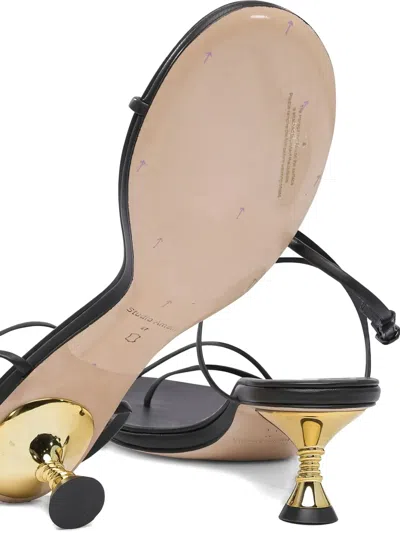 Studio Amelia 50mm Helix-shaped Heel Sandals