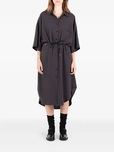 Société Anonyme Shirt Midi Dress In Gray