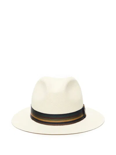 Max Mara Rodesia Panama Wide-brim Hat In Neutral