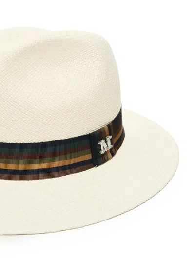 Max Mara Rodesia Panama Wide-brim Hat In Neutral