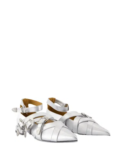 Toga Buckle-strap Pointed Ballet Flats