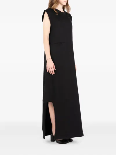 Société Anonyme Trinity Pocket Asymmetrical Maxi Dress In Black