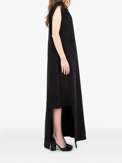 Société Anonyme Trinity Pocket Asymmetrical Maxi Dress In Black
