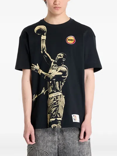 Mitchell & Ness Hakeem Olajuwon T-shirt In Black