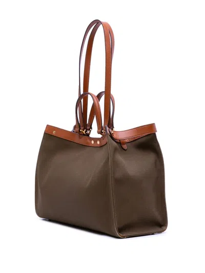 Pre-owned Fendi 2000-2010 Zucca Embroidered Canvas Peekaboo X Tote Satchel