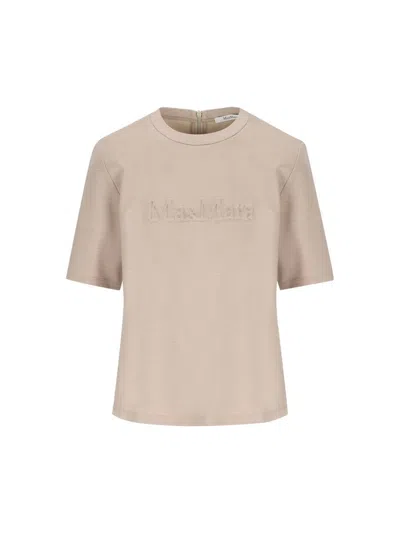 Max Mara T-shirt And Polo Shirt In Neutral