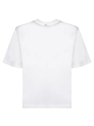 Burberry T-shirt With Ekd T-shirts White In Multi