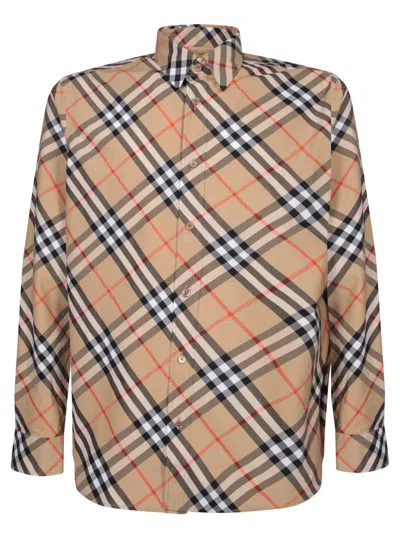 Burberry Shirts In Brown
