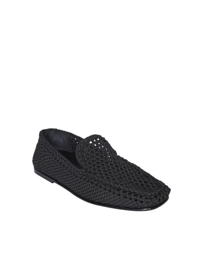 Dolce & Gabbana Man Loafers Black Size 9 Polyester In Black