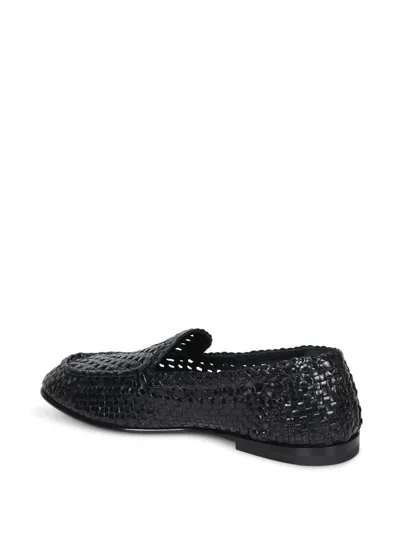 Dolce & Gabbana Man Loafers Black Size 9 Polyester In Black