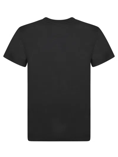 Alaïa Alaia Womens Blanc Noir Round-neck Cotton-jersey T-shirt In Black