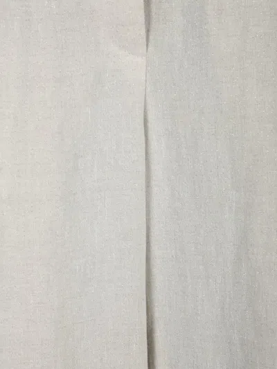 Brunello Cucinelli Beige Lurex Wide Pants